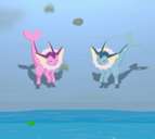 シャワーズxシャワーズ
