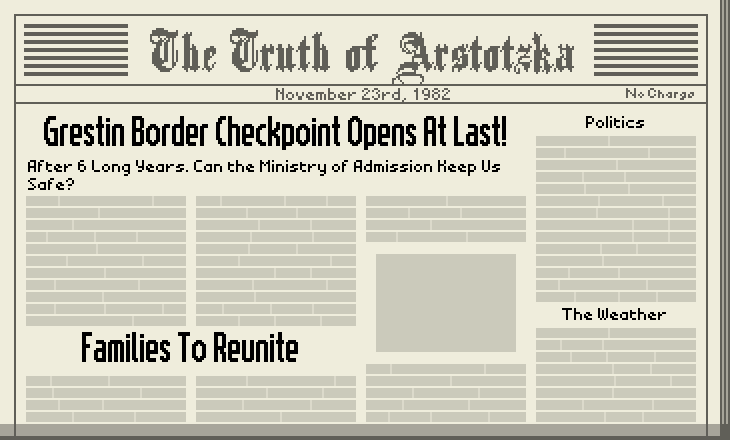 Grestin Border Checkpoint Opens At Last!